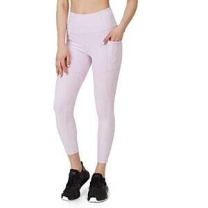 Lavender Leggings LARGE Cell Phone Pocket 7/8 Compression Ankle Nordstrom NEW